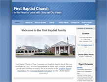 Tablet Screenshot of fbcjena.com